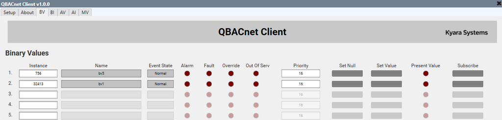 QBACnet Client - 20 Objects