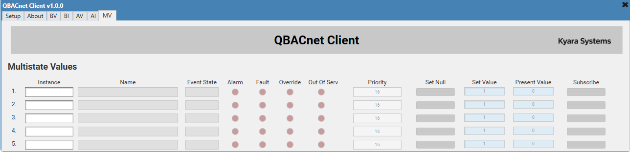 QBACnet Client - 20 Objects
